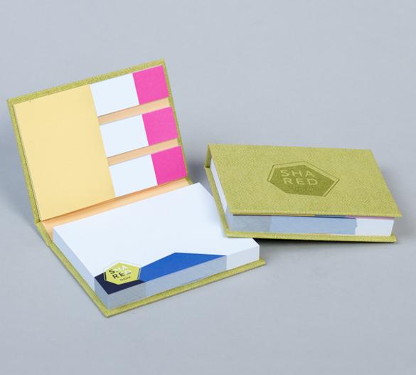 PM100-ART-PAPER Set di blocchi adesivi in copertina rigida ART PAPER