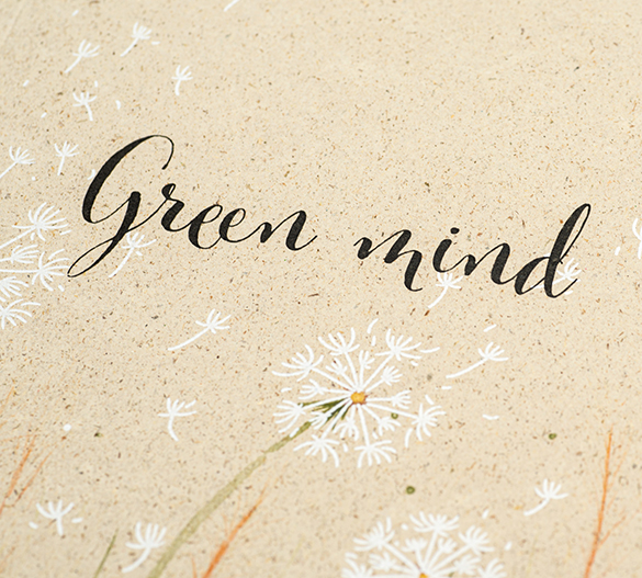 MN11-GRASS Mindnotes®  in copertina morbida in carta erba