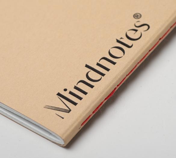 MN41-kraft Mindnotes® cucito, con copertina in carta Kraft